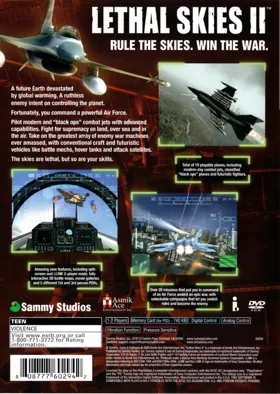 Lethal Skies II box cover back